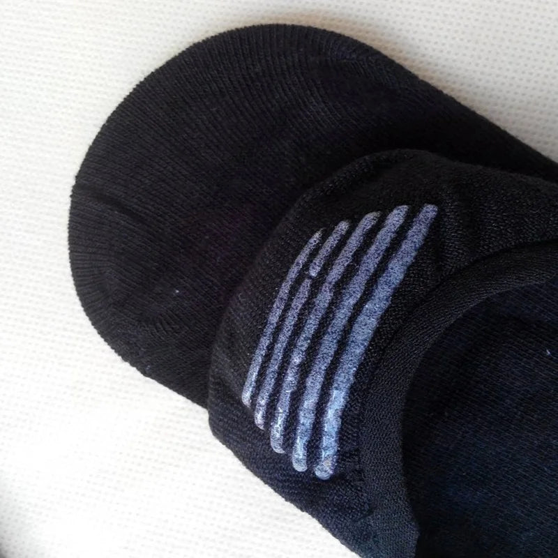 6 Pairs/Lot Men's Bamboo Breathable Invisible Socks Low Cut Casual Cotton Boat Non-Slip No Show High Quality Sock