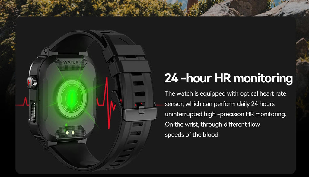 Military Smart Watch Men GPS Tracker Wireless Call Fitness Hours Waterproof Sports Smartwatch for Women Android IOS Phones 2025