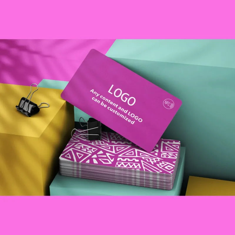 Custom NFC Cards Business Cards PVC Waterproof Cards Personalized Design Round Corners Glossy Matte Frosted PVC Business Cards