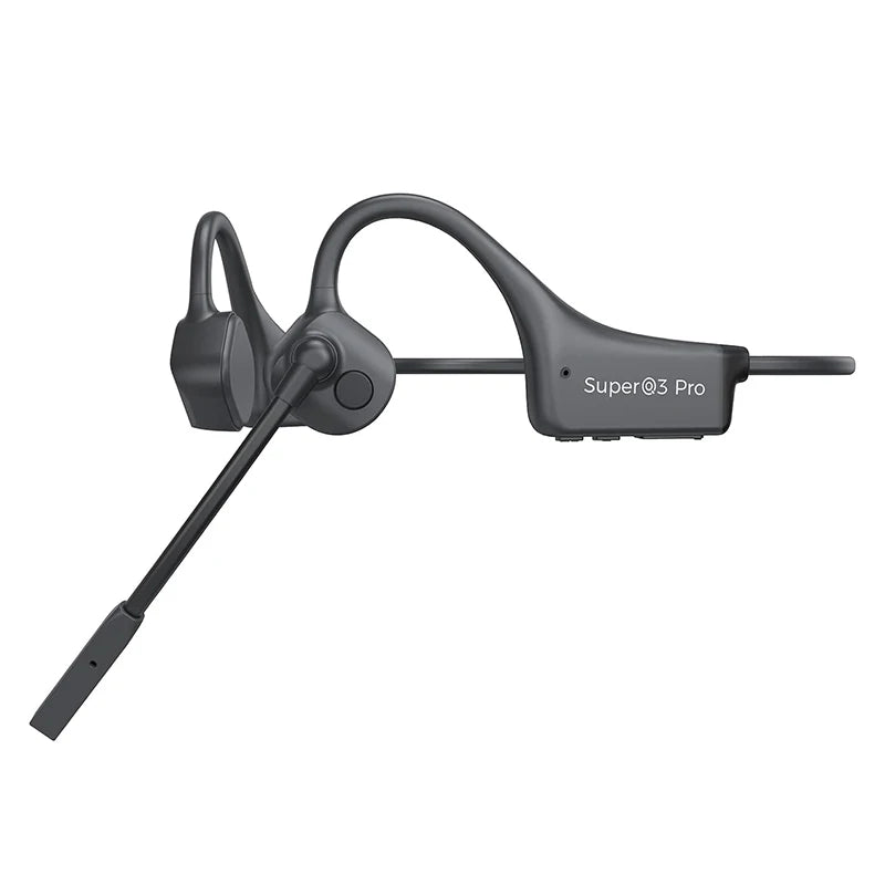 Bone Conduction Earphones Wireless Bluetooth Headset Fast Charge Sports Gaming Headphones with Dual CVC8.0 Noise-canceling Mic