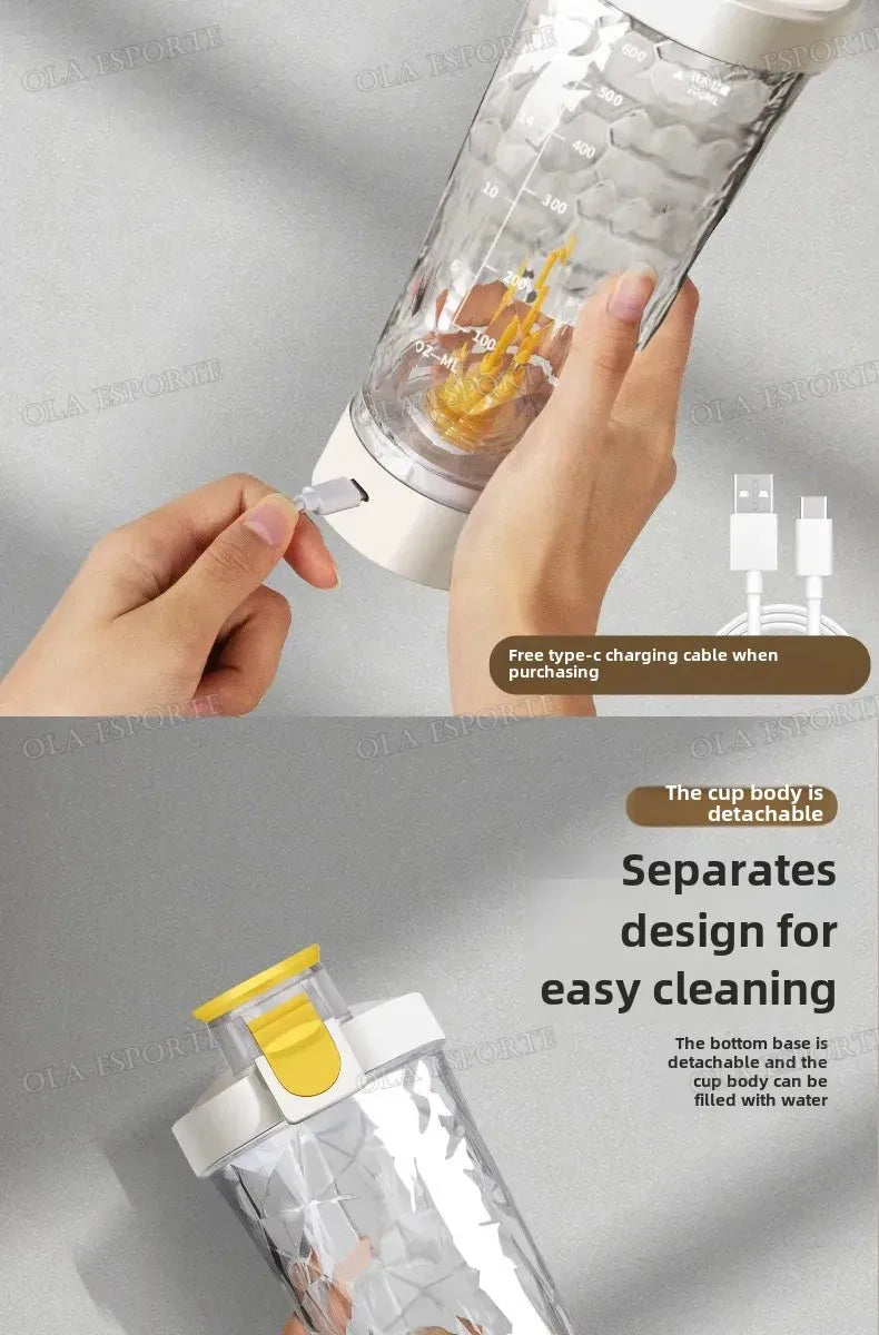 New in Electric Protein Powder Mixing Cup Automatic Shaker Bottle Mixer Shake Bottle Milk Coffee Kettle fro Kitchen Accessories