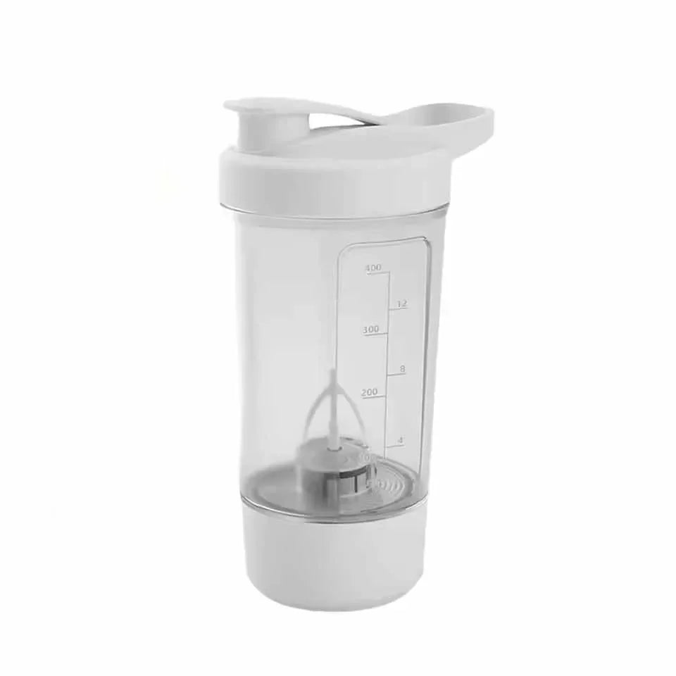 USB Rechargeable TransparentFood-Grade PP Material with Measurement Markings, Perfect for Coffee,Protein Shakes