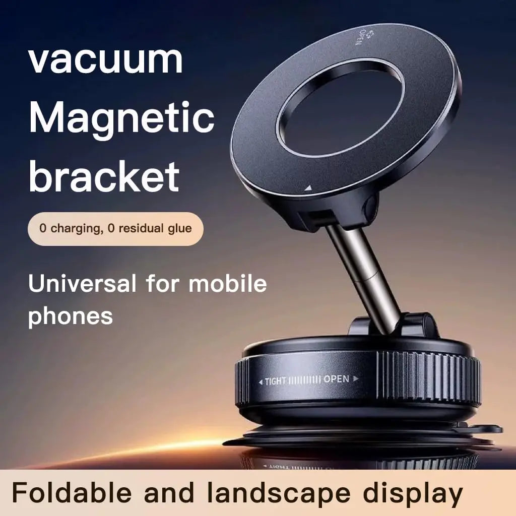 Powerful magnetic Phone holder foldable Suitable for Various Mobile Phones and can be used as a desktop or car Phone mount