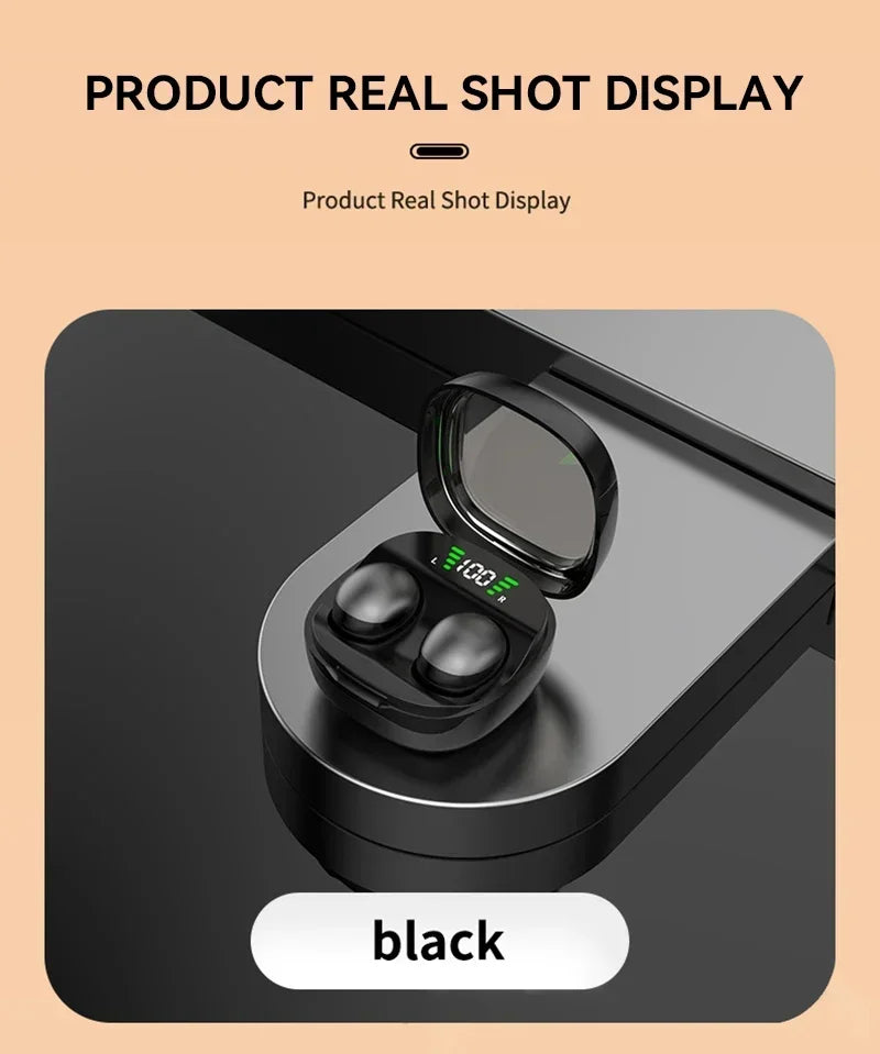 Lenovo Mini Bluetooth 5.3 Headset HD Hifi Earbuds Invisible Sleep Game Sports Headphones Touch Control Earphones for Men Women