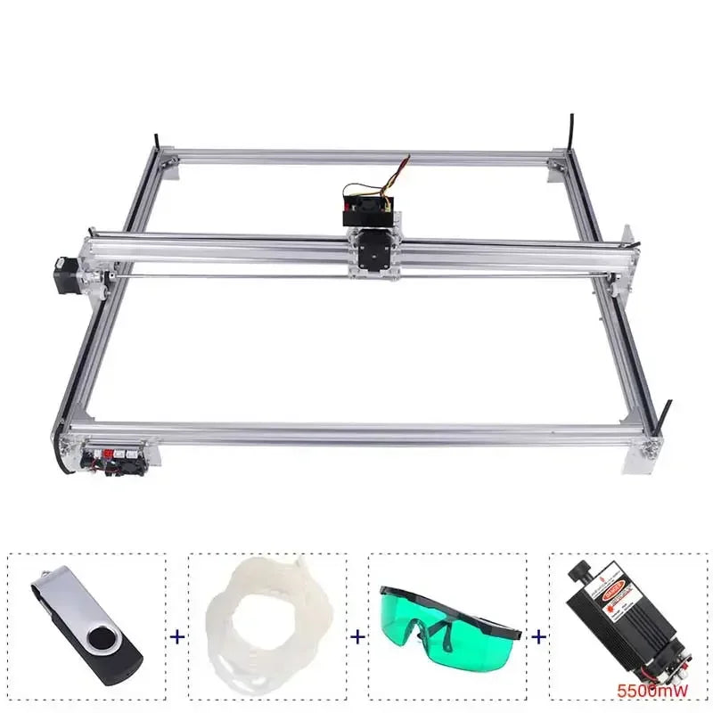 6550 Laser Engraver 15W CNC Laser Engraving Machine Work Area 65cm*50cm Wood Router Machine with Offline Controller