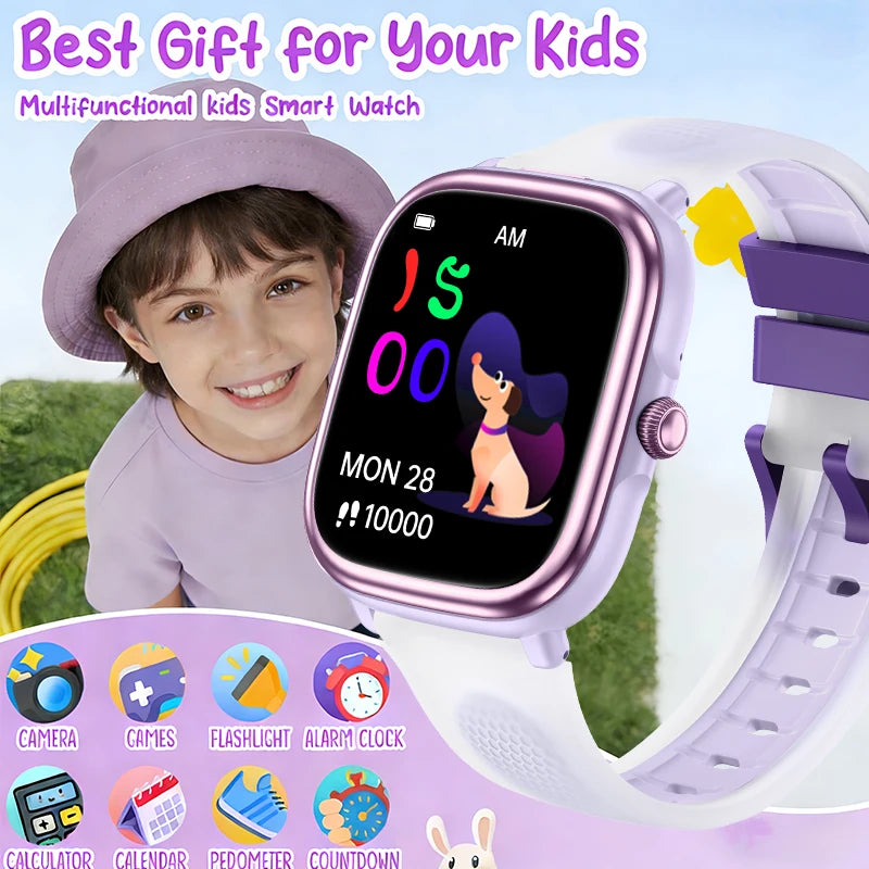 New Smartwatch BT Call Health&Sleep Monitoring 1.83''HD Screen Kids Smart Watch Waterproof Fashoin Sports Bracelet For Women Men