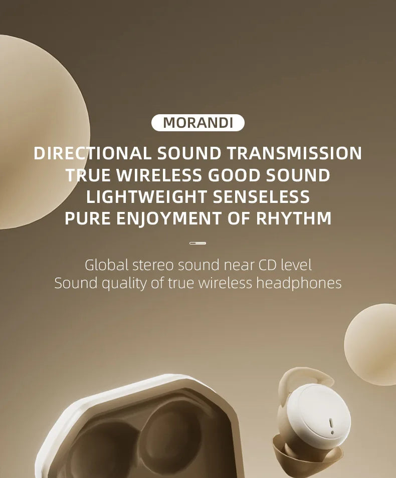 Sleeping Earbuds Bluetooth Mini invisible Small Bluetooth Eraphones Mini Comfortable Noise Blocking for Side Sleeping Home Work