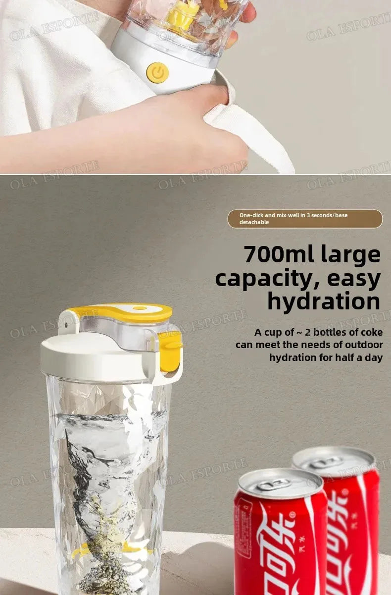 New in Electric Protein Powder Mixing Cup Automatic Shaker Bottle Mixer Shake Bottle Milk Coffee Kettle fro Kitchen Accessories