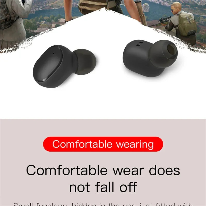 Wireless Bluetooth Earphones for Smartphones E6S TWS Digital Display Noise Cancelling Earbuds with Mic HiFi Stereo Sound Headset