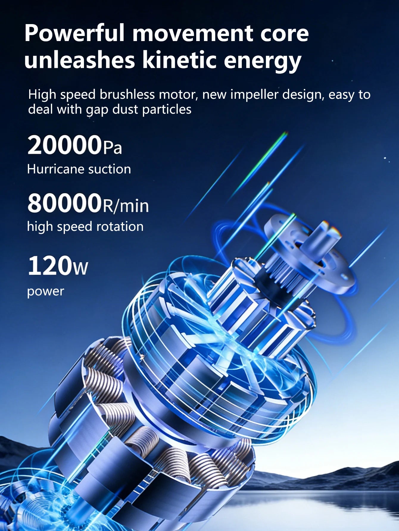 Portable Handheld Vacuum Cleaner ,High Power Mini Car Vacuum , Instant Suction Without Backflow ,Ideal for Car Interior & Home