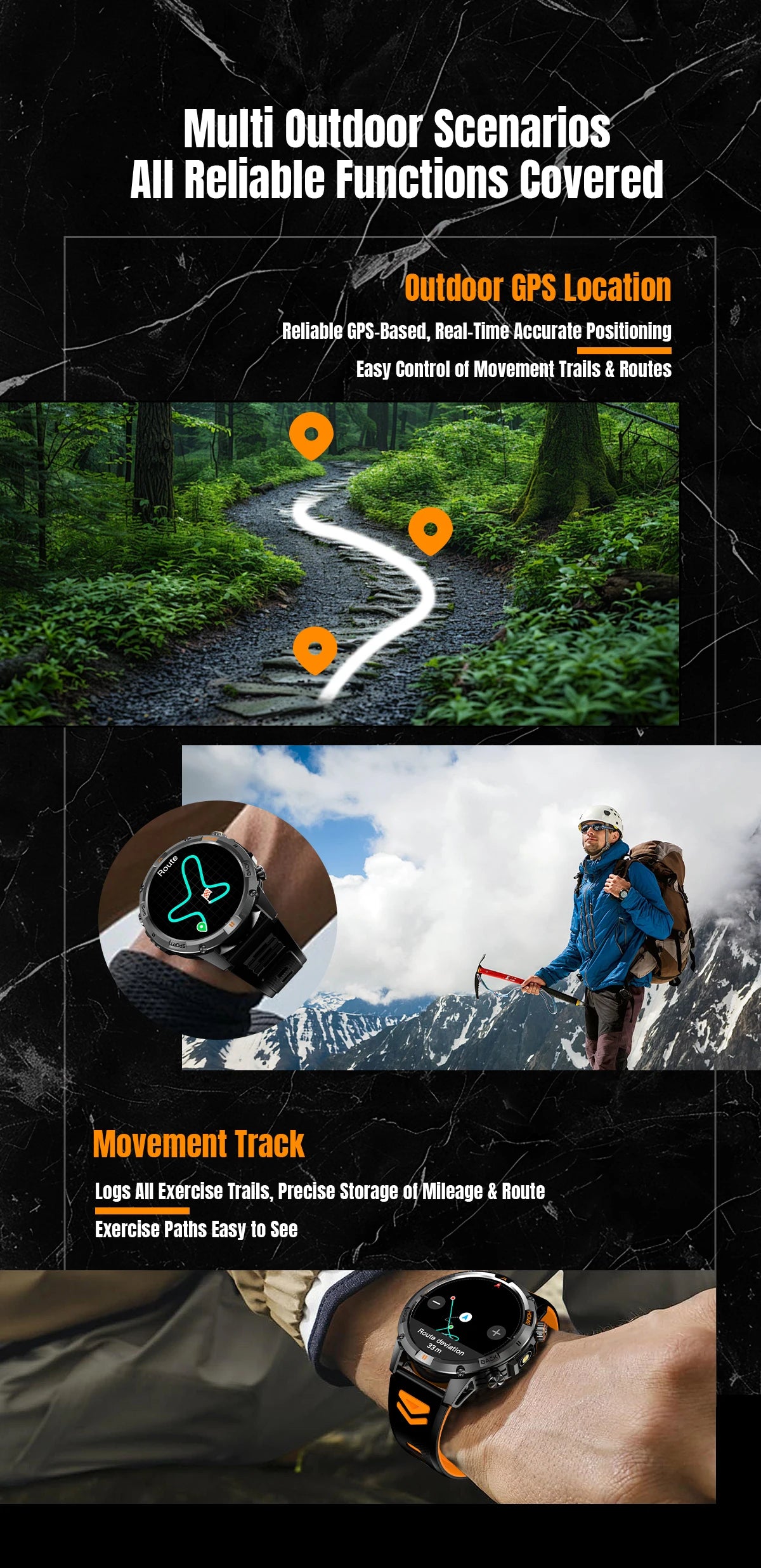 2026 GPS Military Smart Watches Men 10ATM Waterproof Call LED Flashlight 1.46" Rugged Tactical Watch Compass Fitness Smartwatch