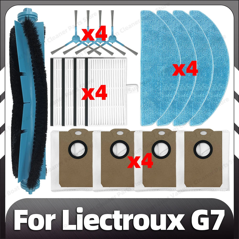 Compatible for Liectroux G7 Robot Vacuum Replacement HEPA Filter Mop Pad Dust Bag Spare Part Accessories