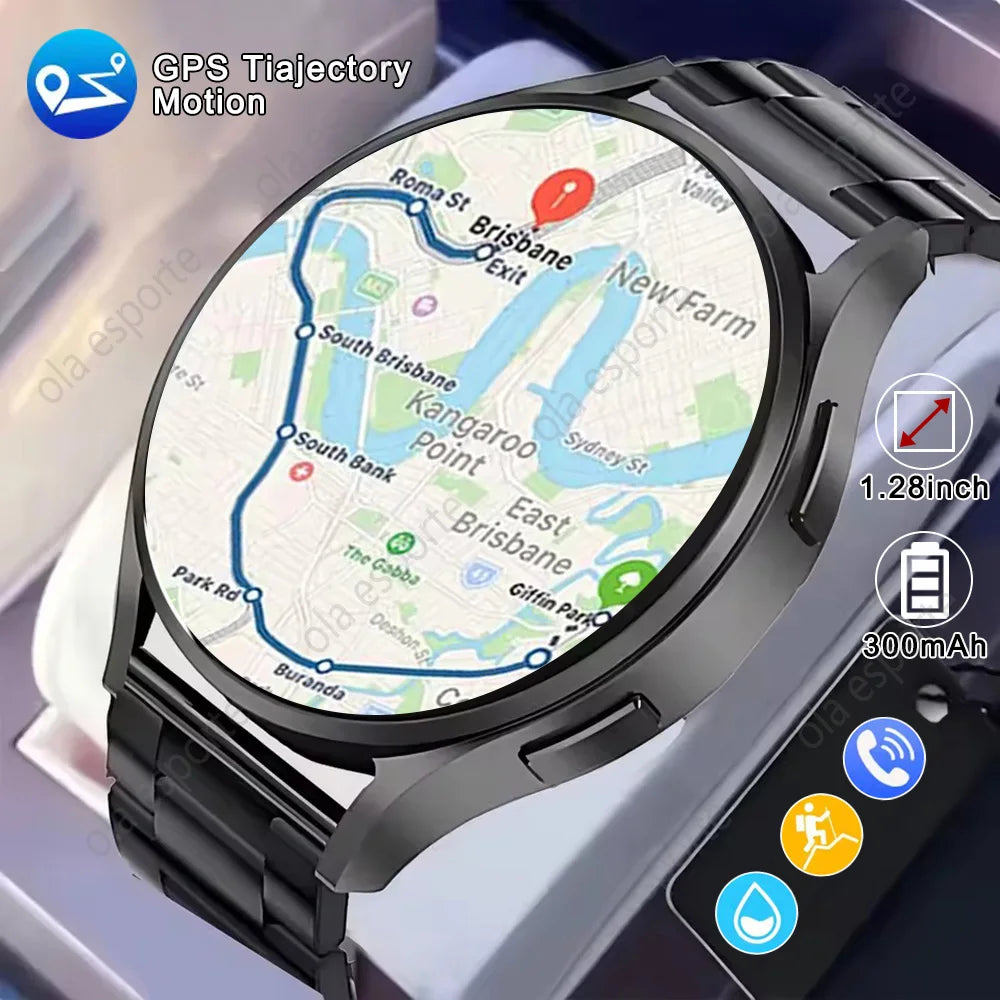 Smart Watch 1.32inch HD AMOLED Screen Bluetooth Call Health Monitor Smartwatch Men Women Fitness Sports Watches For Android IOS