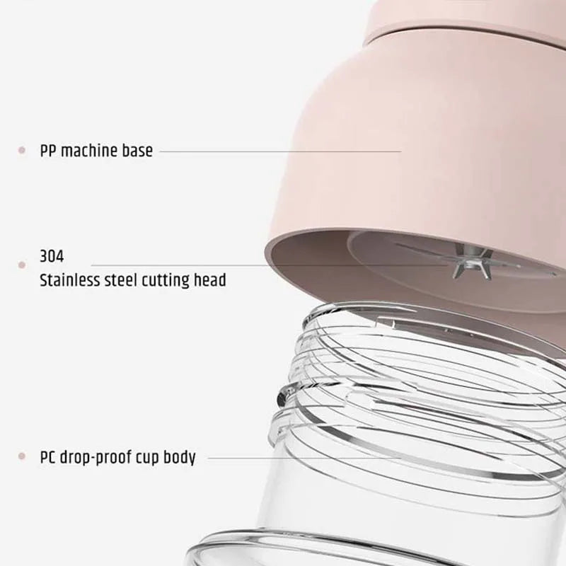 2026 Best Selling High Quality Portable USB Charging Blender 10 Stainless Steel Big Power for Smoothies Juices Outdoor Household