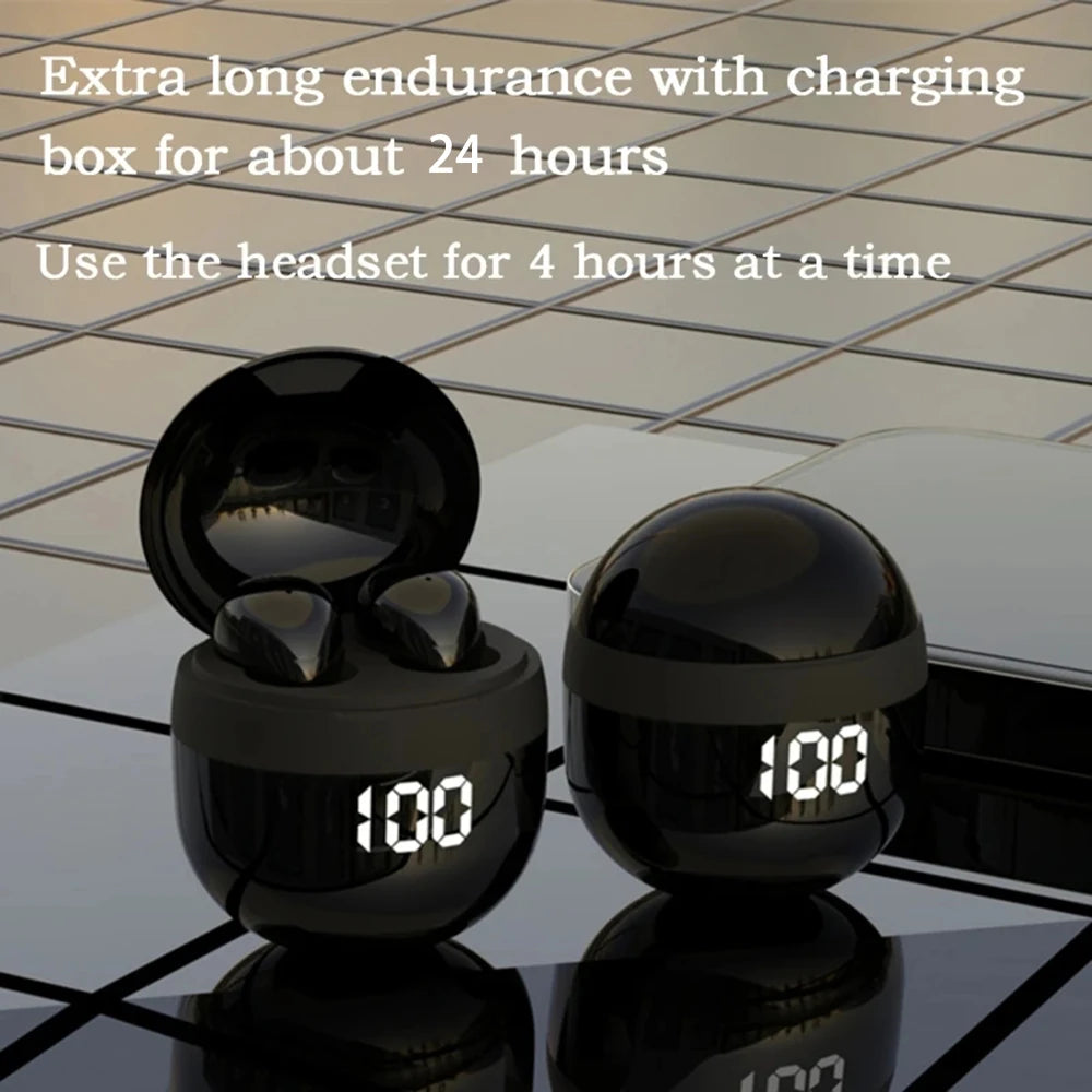 Sleep Invisible Bluetooth Earphone Mini Wireless Headphones IPX5 Waterproof HiFi Stereo Noise Cancelling In Ear Headset Earbuds