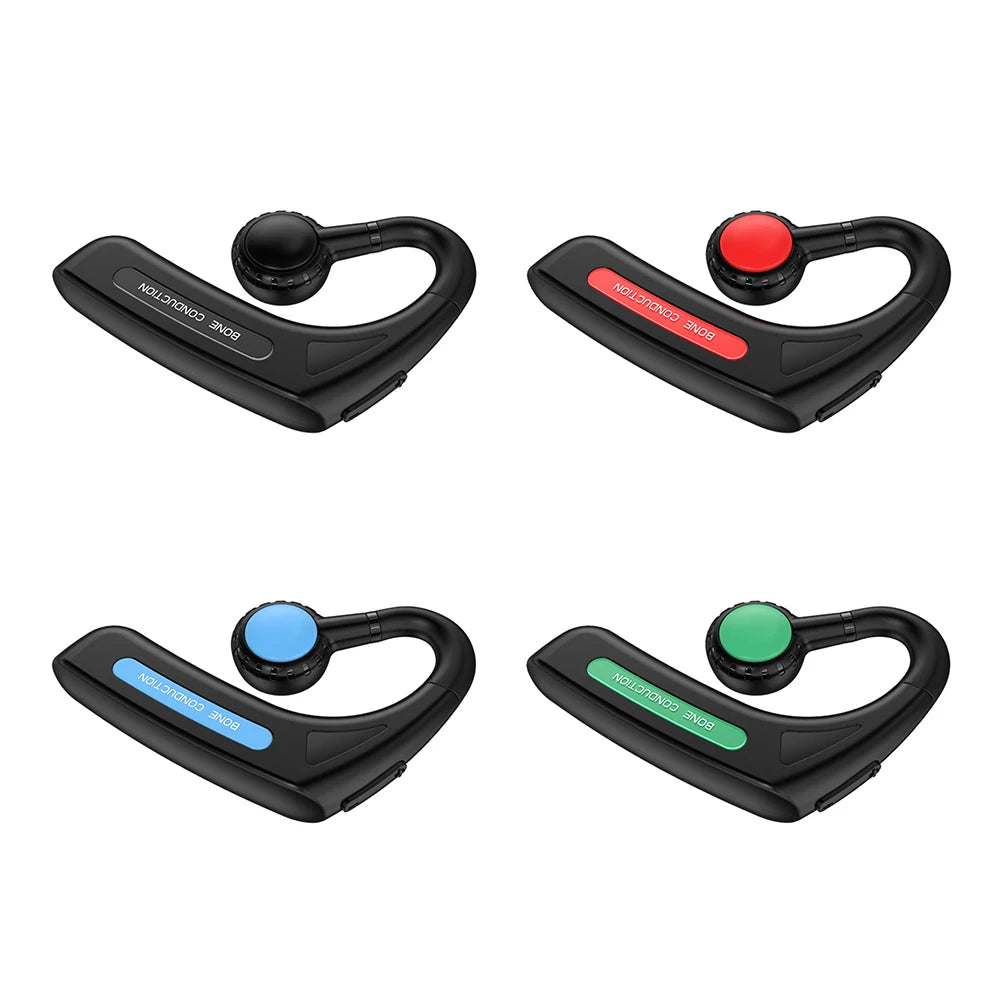 Bone Conduction TWS Headphones Wireless Bluetooth 5.1 Headset Noise Reduction Stereo Ear Clip Earbuds Waterproof Sport Earphone