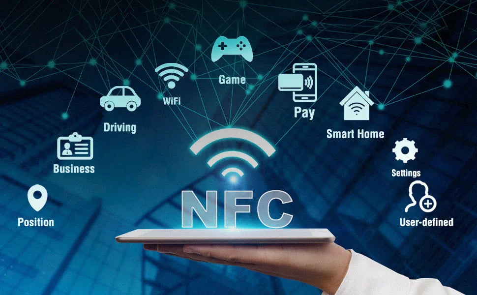 10 Pcs PVC NFC Cards, 13.56MHz, 504 bytes: perfect for business & social recognition
