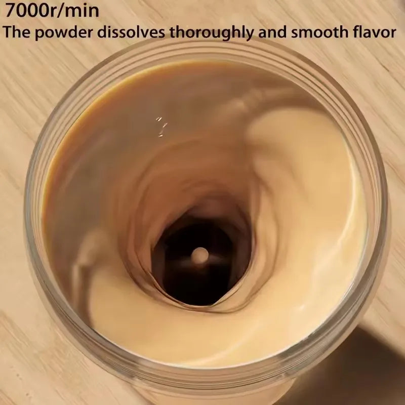 Self -stirring Protein Shaker Cup and Automatic Dietary Mixing Usb Shaker Portable Mixing Cup Fitness Shaker Cup for Men Women