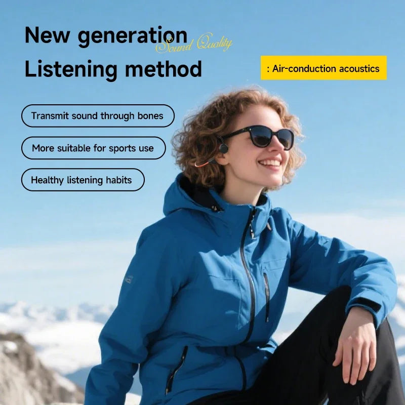Bone Conduction Headset Wireless Swimming Sports Headphone IPX8 Bluetooth 5.4 With Mic Waterproof Exercise Fitness 2026 NEW