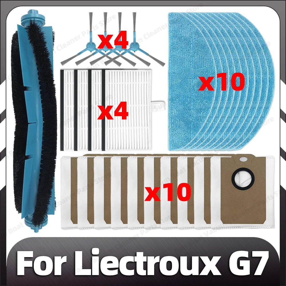 Compatible for Liectroux G7 Robot Vacuum Replacement HEPA Filter Mop Pad Dust Bag Spare Part Accessories