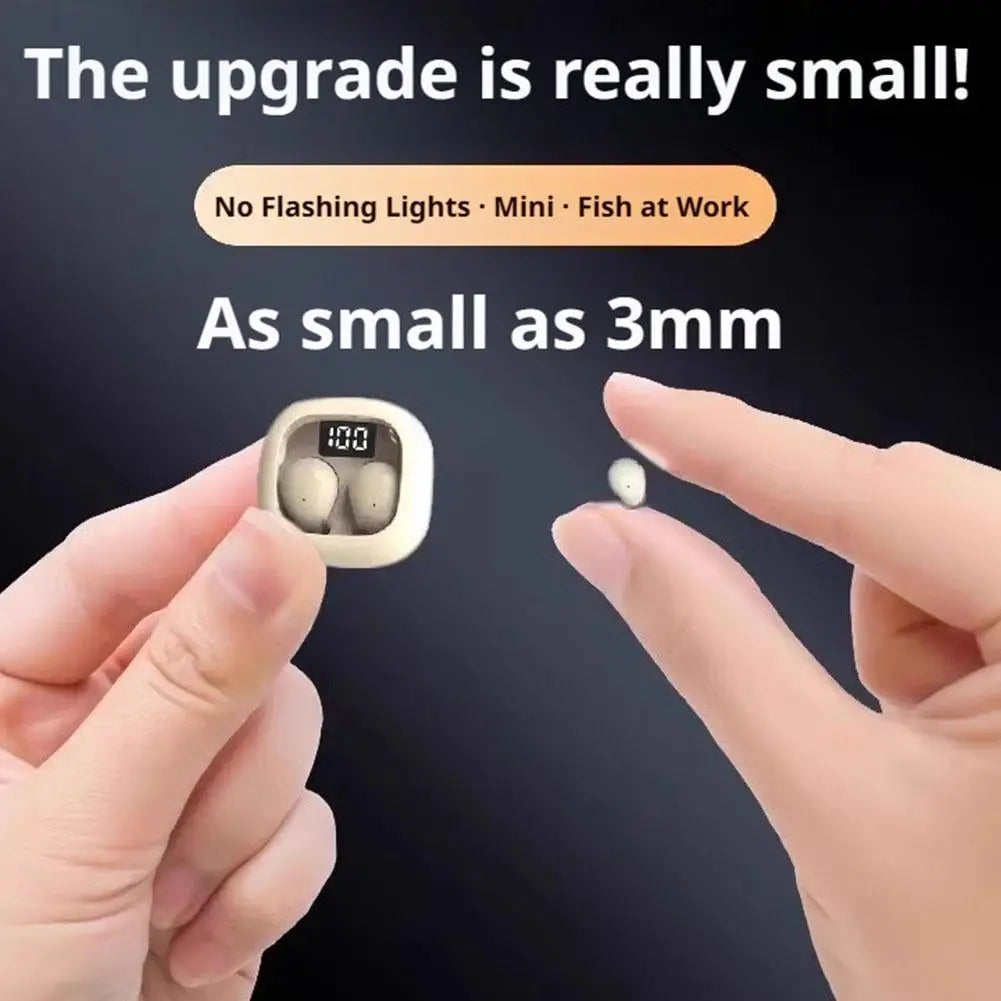 Invisible Sleep Wireless Earbuds Mini In Ear Bluetooth Headphones Long Battery Life Soft Wear Noise Blocking Earphones