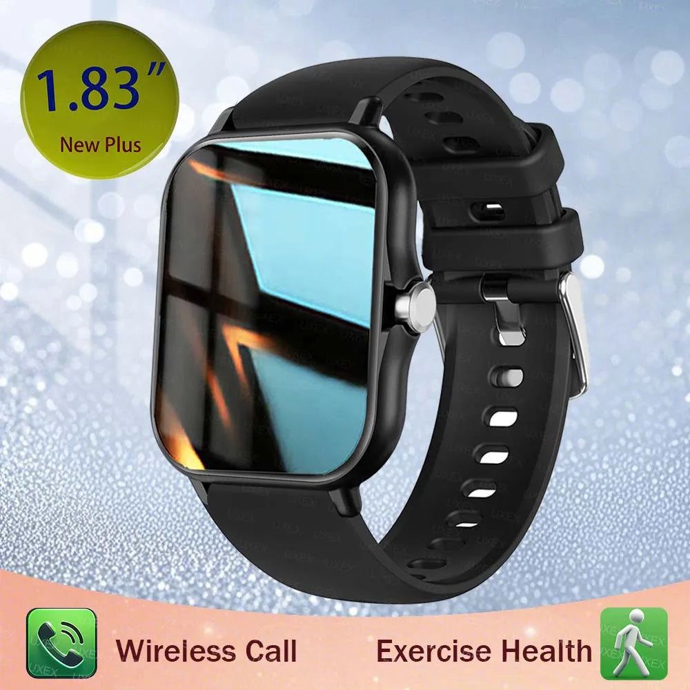1.83'' Sports Smart Watch Fitness Clock Health Monitor Waterproof Smartwatch Wireless Call Watches For Men Women Android Ios New