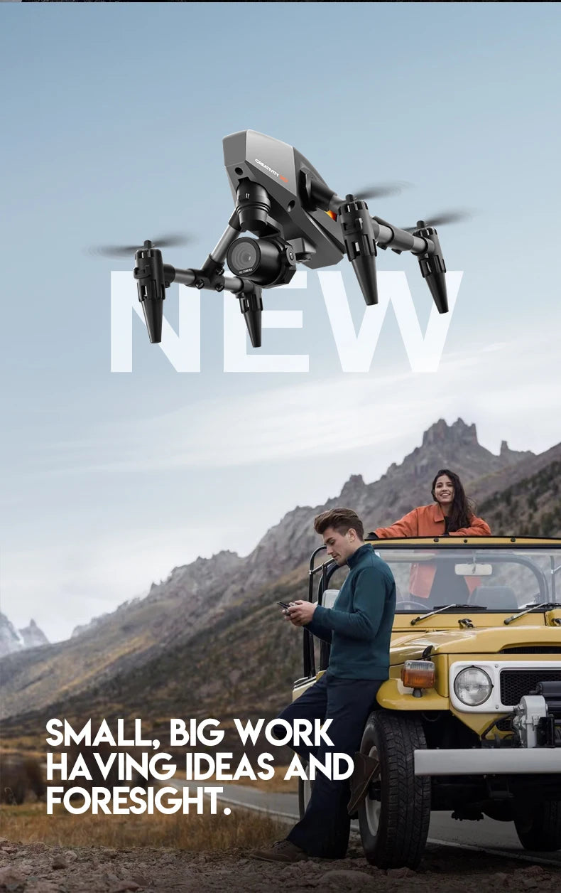 XD1 mini Drone Aluminium 8k Aerial Video Camera Optical Flow Fixed Height Quadcopter 360° Flip RC Dron for Kids Toys Boy