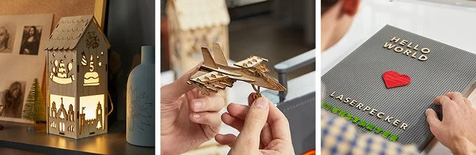 LaserPecker Laser Engraver Portable Easy to Use Fast Engraving Speed Multi Material Laser Engraving Machine With 2k 5W LP2 Pro