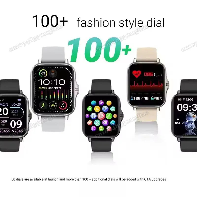 New Smart Watch For Android IOS 1.83Inch Color Screen Bluetooth Call Blood Oxygen/Pressure Monitoring Smart Watch Women Men MA27