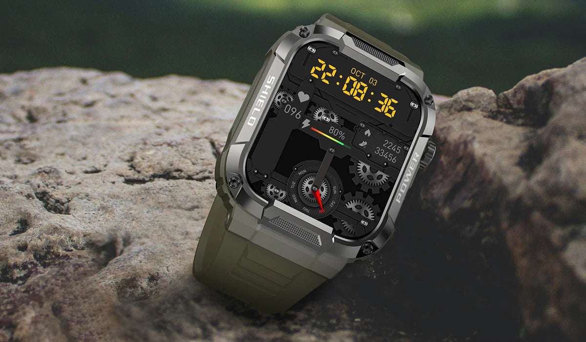 Military Smart Watch Men GPS Tracker Wireless Call Fitness Hours Waterproof Sports Smartwatch for Women Android IOS Phones 2025
