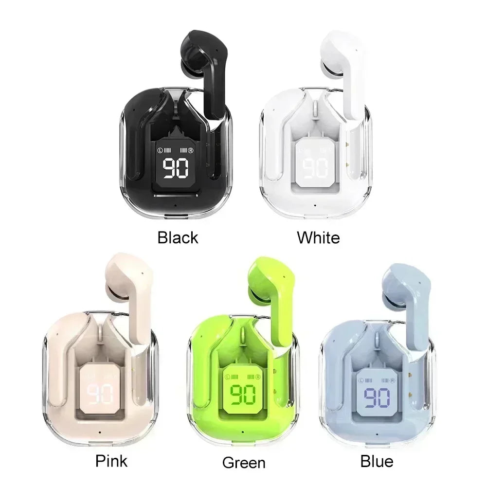 T2 Wireless Mini Earbuds LED Power Digital Display TWS Headset Stereo Sound Bluetooth-compatible 5.3 for IPone Xiaomi Oppo Vivo
