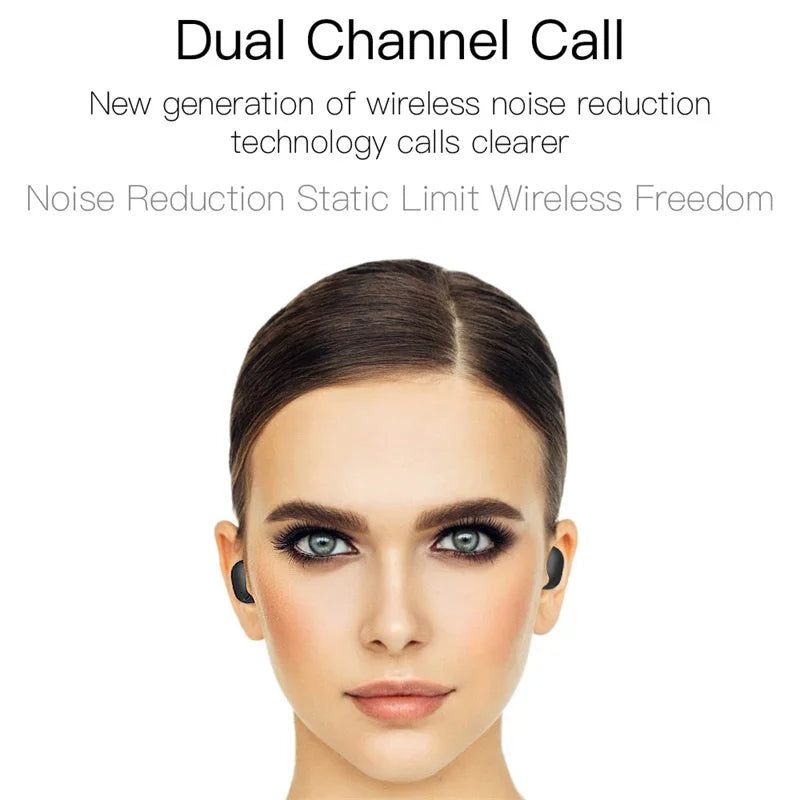 Wireless Bluetooth Earphones for Smartphones E6S TWS Digital Display Noise Cancelling Earbuds with Mic HiFi Stereo Sound Headset