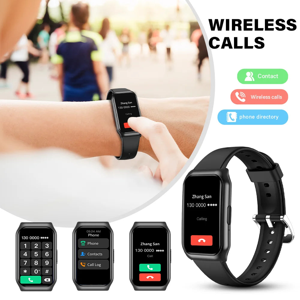 LAXASFIT New 1.45" HD Screen Smartwatch Men Women Bluetooth Call Voice Sport Fitness Tracker Smart Watch For Android IOS