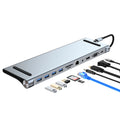 Type-C expansion dock for MacBook laptop, 11-in-1 docking station
