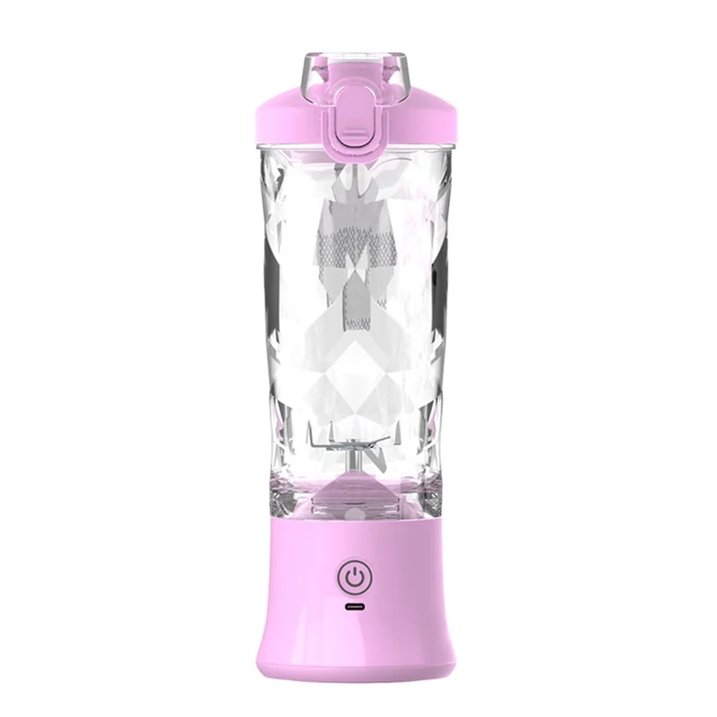 B59B-Portable Blender, Personal Juicer Machine, 600Ml Juice Machine USB Rechargeable, Compact & Leak-Proof