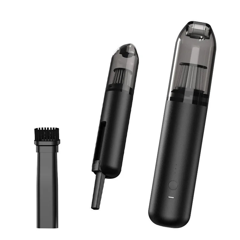 Mini Portable Car Vacuum Cleaner, Type-C Rechargeable Wireless Blower & Suction, Multifunctional, Ideal for Car