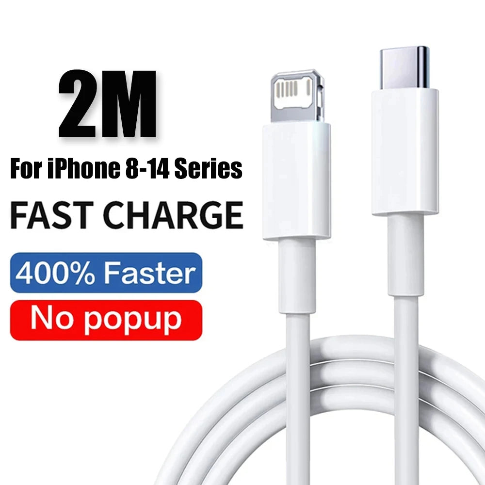 PD 40W Phone Fast Charger For iPhone 17 16 15 14 13 12 11 Pro Max 8 Plus iPad Fast Charging Type C Charge Cable USB C Data Line