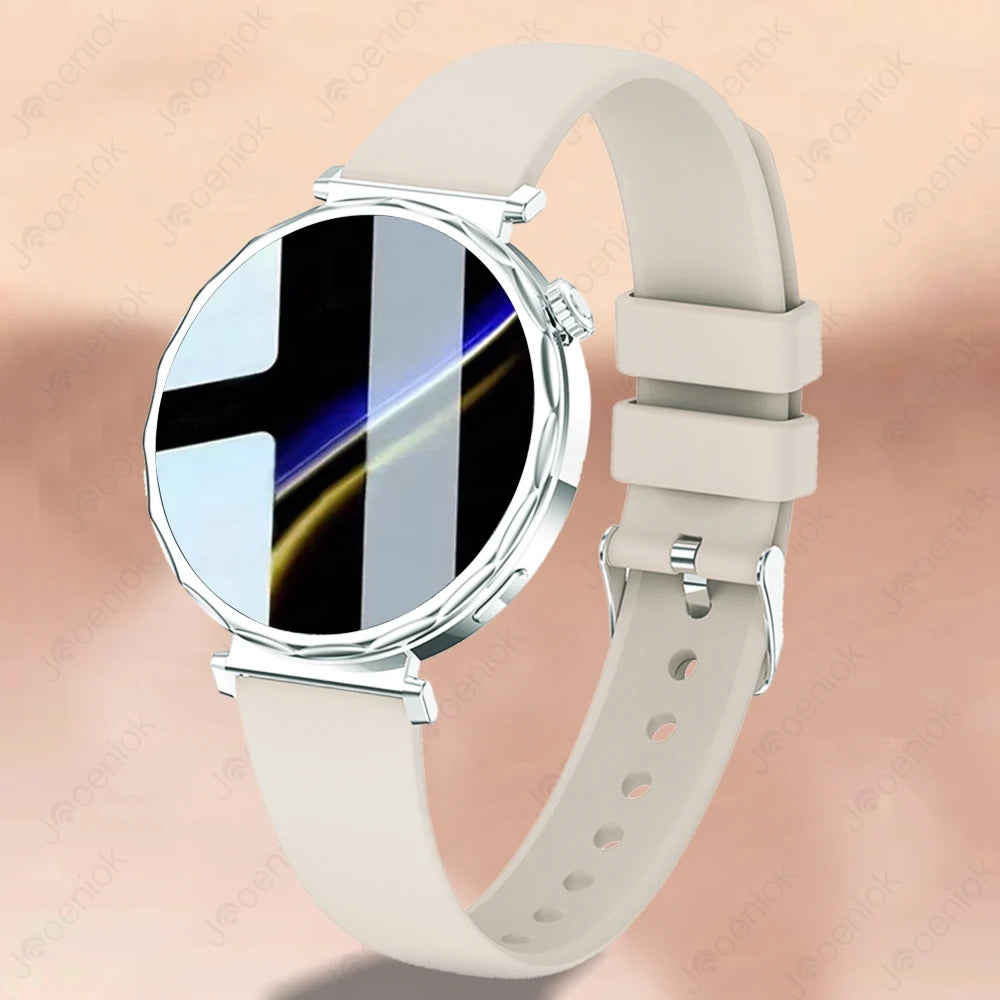 Bluetooth Call Smartwatches Ladies AMOLED HD Screen Heart Rate Monitor Bluetooth Call IP68 Waterproof Smart Watch 2025 New