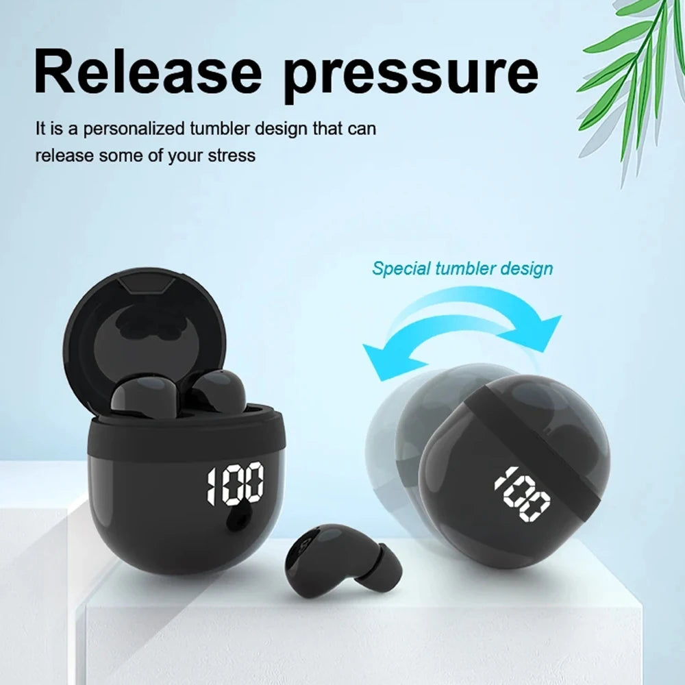 Sleep Invisible Bluetooth Earphone Mini Wireless Headphones IPX5 Waterproof HiFi Stereo Noise Cancelling In Ear Headset Earbuds