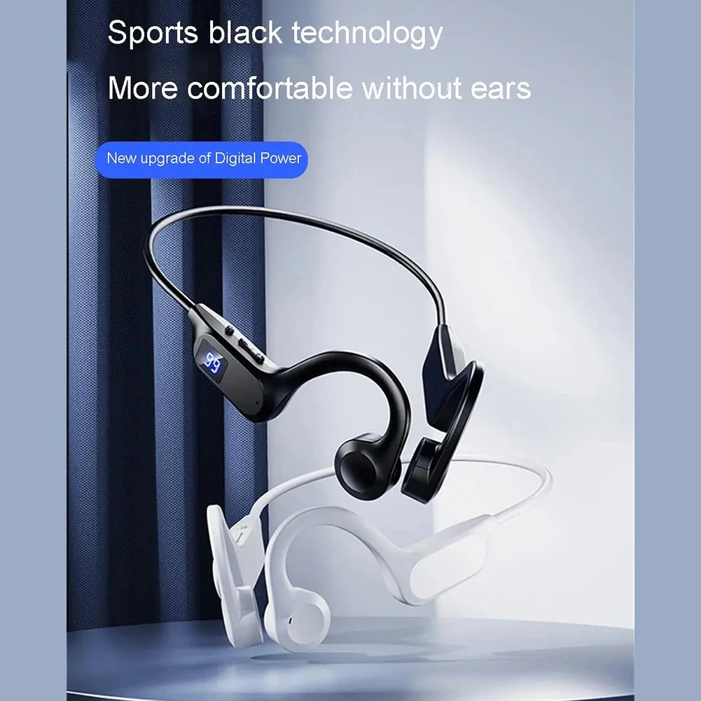 Bone Conduction Headphones-compatible Wireless Headset Waterproof Sports Headset Ear Hanging Type Bilateral Stereo Earphones