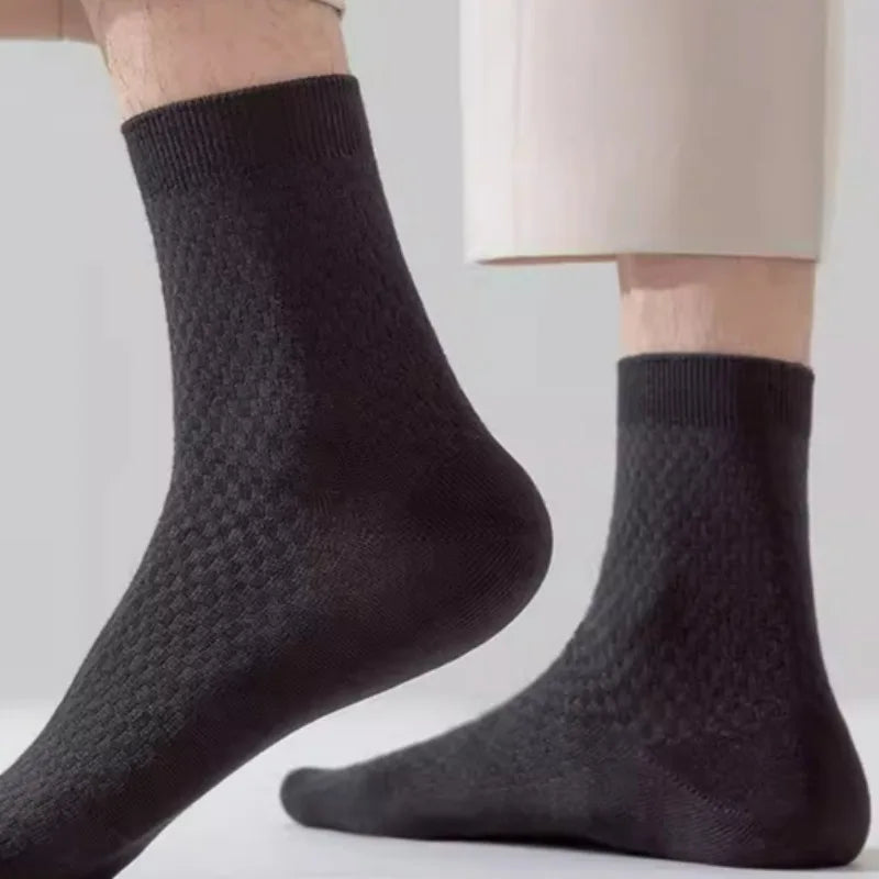 Bamboo Fibre Breathable Sock High Elasticity Non-slip Antibacterial Socks Men Women Light Elastic Comfortable Odor Proof Hosiery