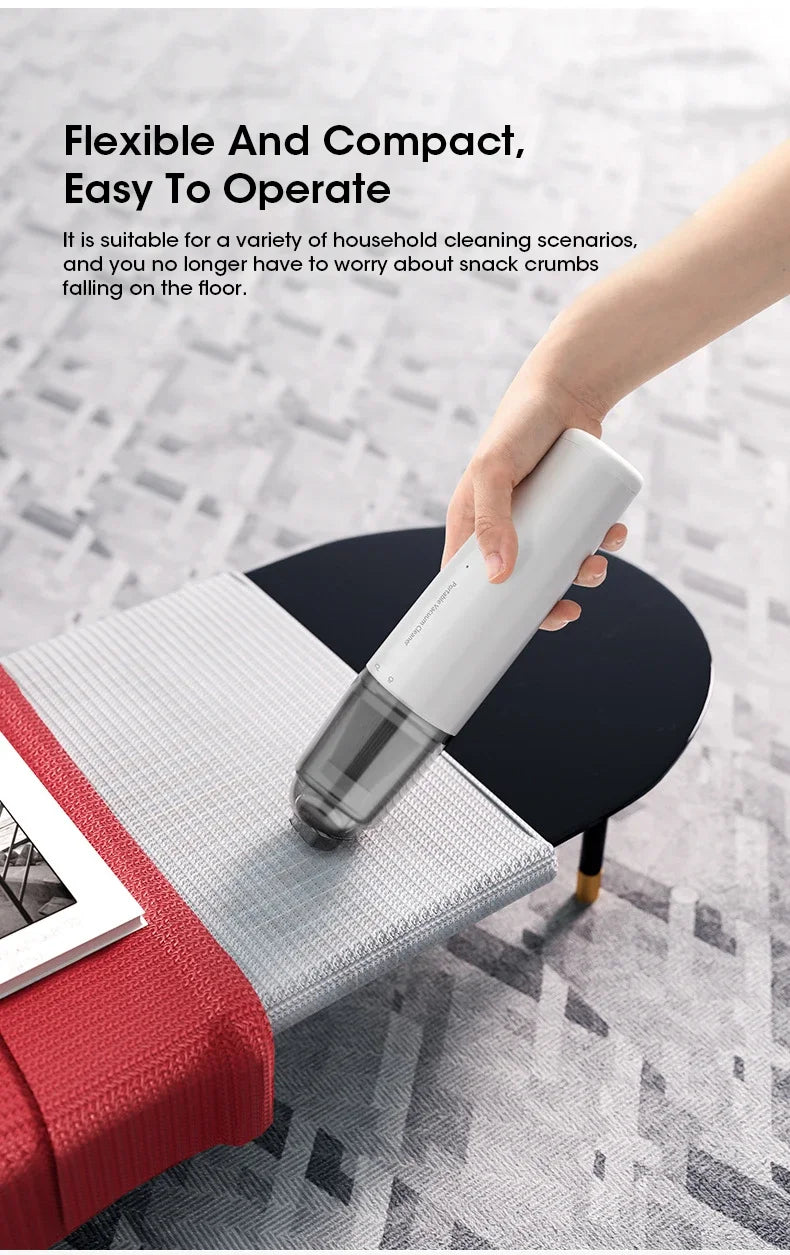 New Car Vacuum Cleaner Mini Convenient Vacuum Cleaner Multi Functional Wireless Handheld Vacuum Cleaner Strong Suction Low Noise