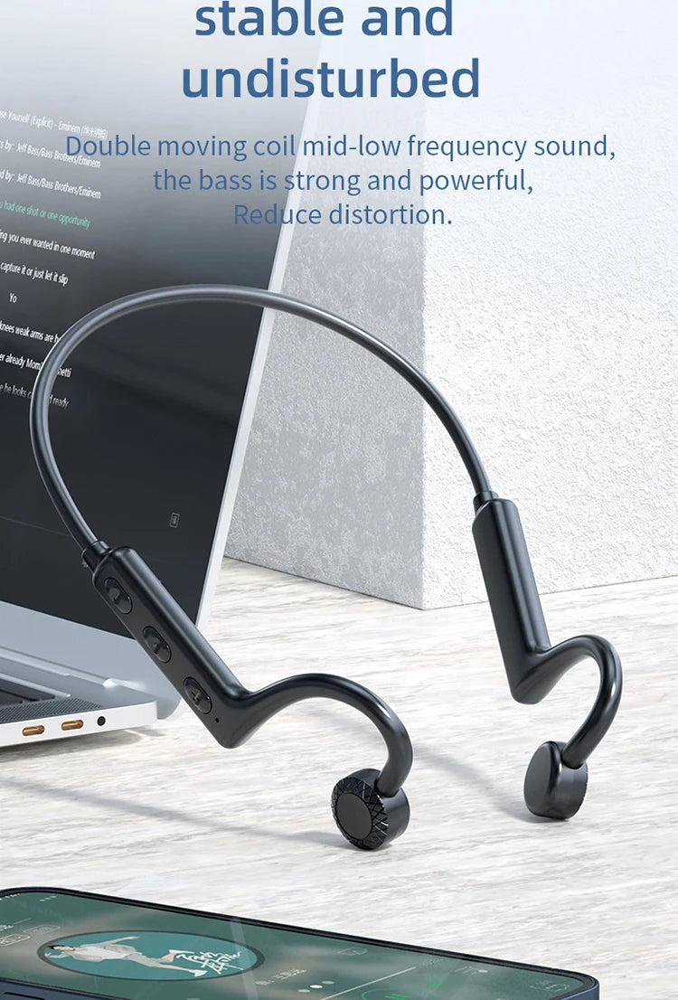 Bone Conduction Bluetooth Headphone TWS Sport Earphones Waterproof Stereo Wireless Headset With Mic Ear Hook For iPhone Xiaomi