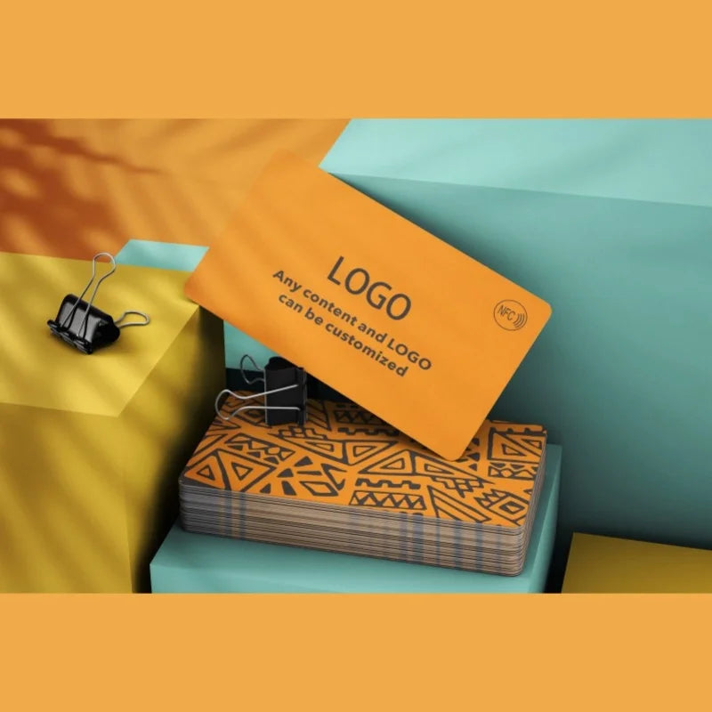 Custom NFC Cards Business Cards PVC Waterproof Cards Personalized Design Round Corners Glossy Matte Frosted PVC Business Cards