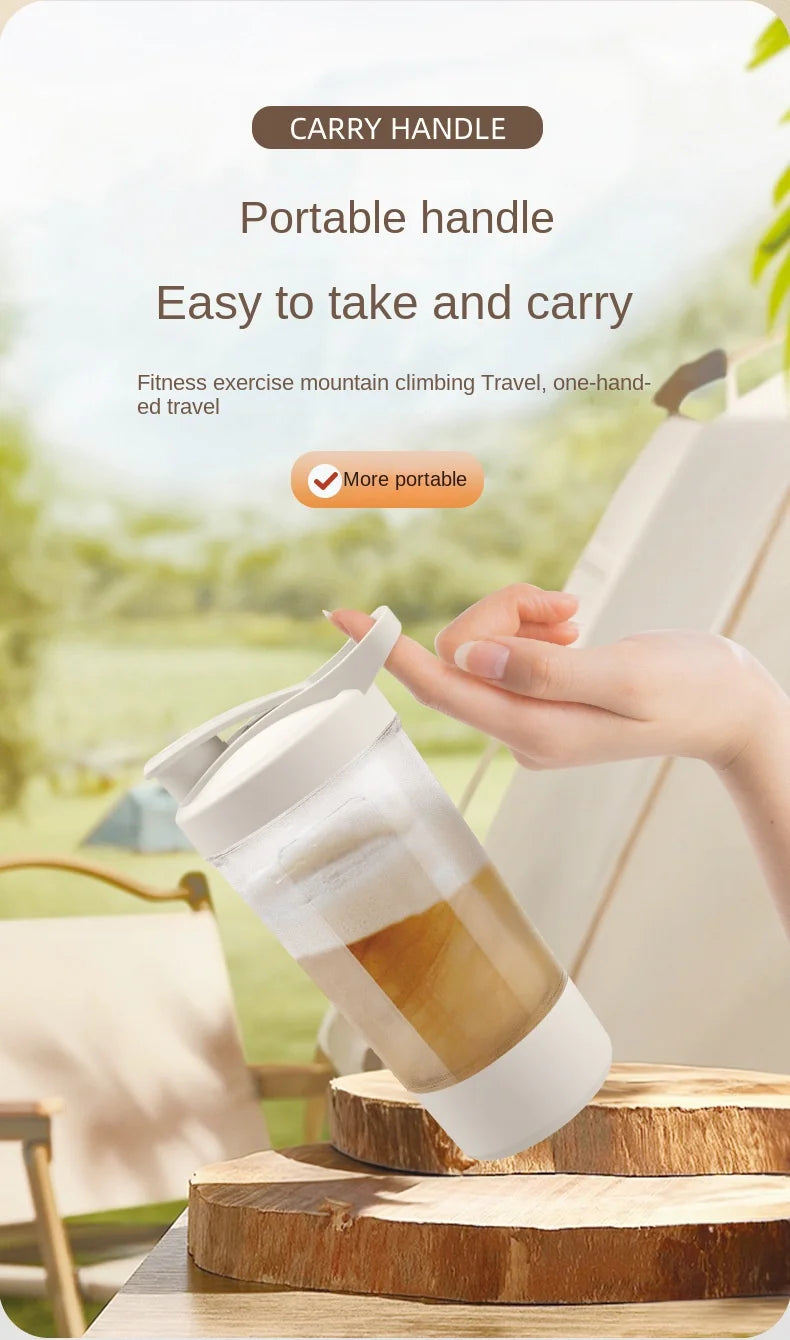 Self -stirring Protein Shaker Cup and Automatic Dietary Mixing Usb Shaker Portable Mixing Cup Fitness Shaker Cup for Men Women