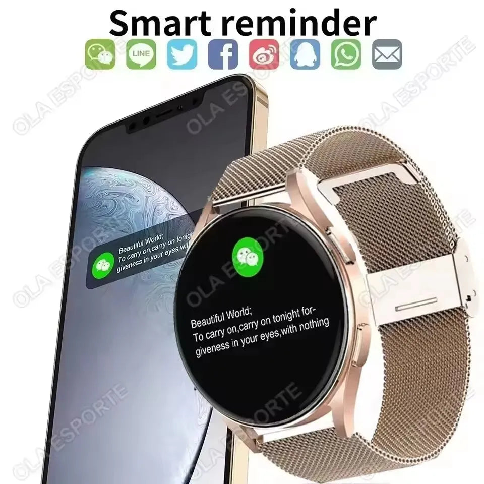 Smart Watch 1.32inch HD AMOLED Screen Bluetooth Call Health Monitor Smartwatch Men Women Fitness Sports Watches For Android IOS