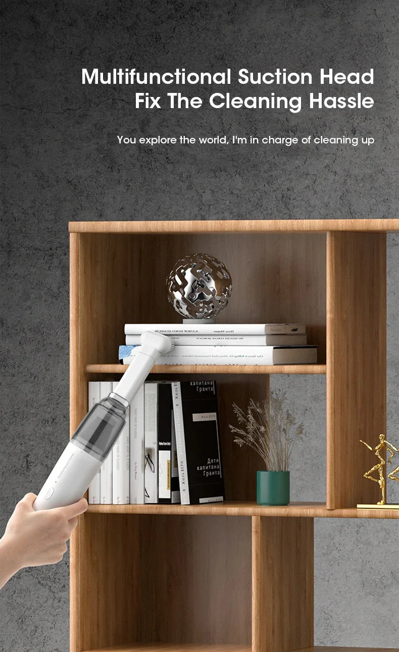 New Car Vacuum Cleaner Mini Convenient Vacuum Cleaner Multi Functional Wireless Handheld Vacuum Cleaner Strong Suction Low Noise