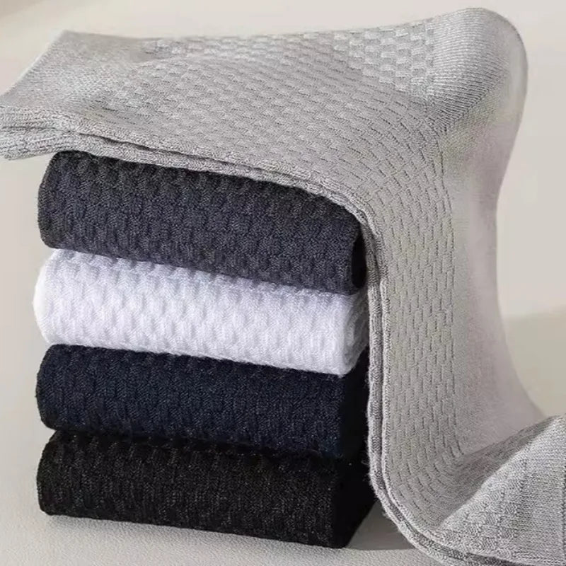 Bamboo Fibre Breathable Sock High Elasticity Non-slip Antibacterial Socks Men Women Light Elastic Comfortable Odor Proof Hosiery