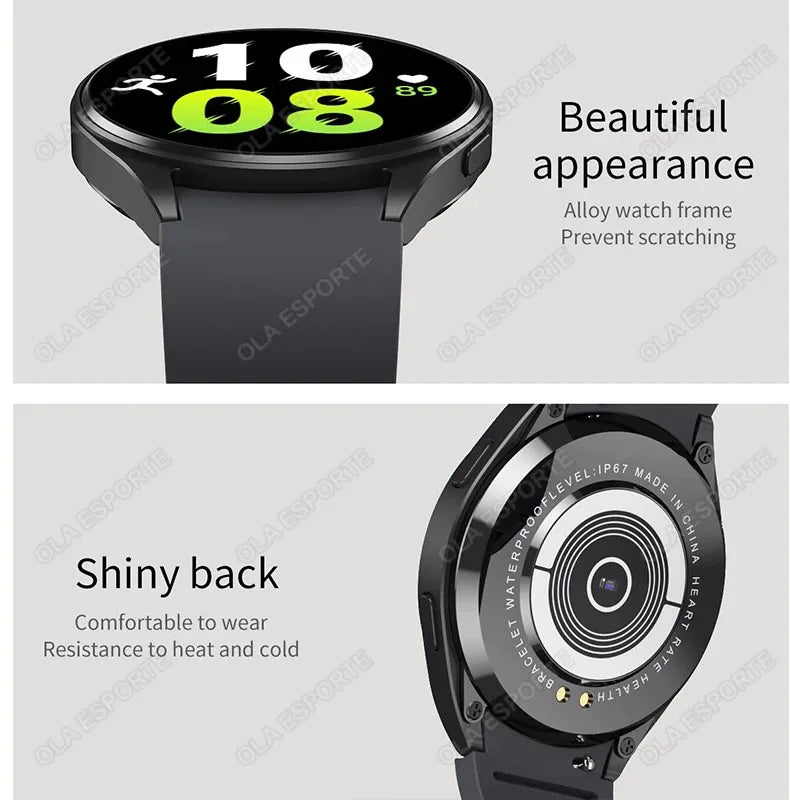Smart Watch 1.32inch HD AMOLED Screen Bluetooth Call Health Monitor Smartwatch Men Women Fitness Sports Watches For Android IOS