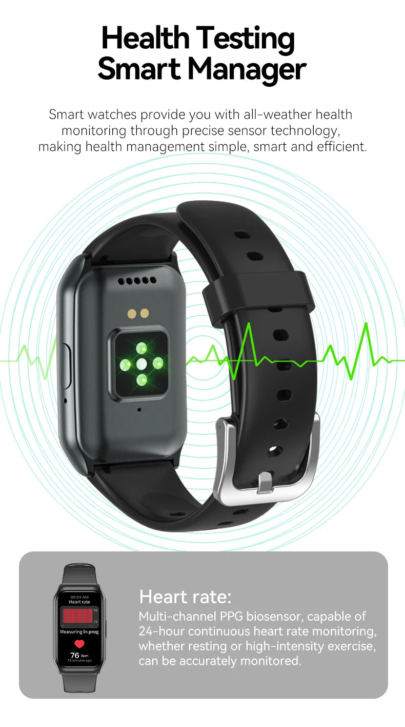 LAXASFIT New 1.45" HD Screen Smartwatch Men Women Bluetooth Call Voice Sport Fitness Tracker Smart Watch For Android IOS